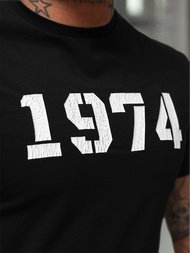 Juodi vyriški marškinėliai OZONEE NB/MT3130