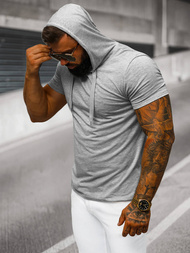 Pilkas vyriški marškinėliai OZONEE JS/8T89/2