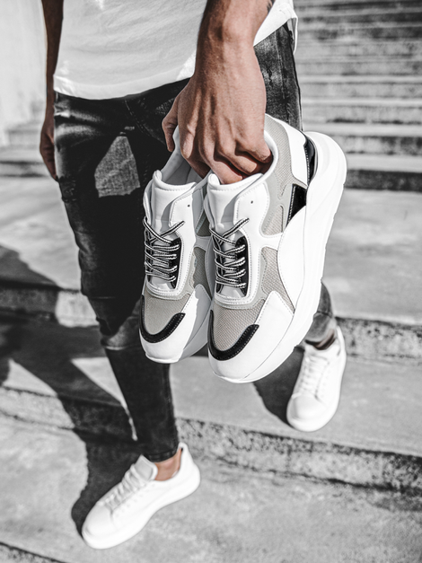 Balti sneakers stiliaus batai OZONEE C/625