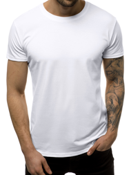 Balti vyriški marškinėliai OZONEE JS/712005 