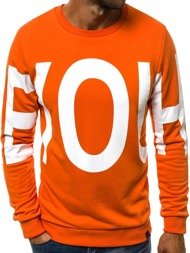 OZONEE A/0968 Oranžinis vyriškas džemperis