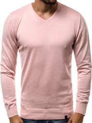 OZONEE B/2390 Rožinis vyriškas megztinis