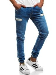 OZONEE OT/2024 Mėlynos vyriškos jogger stiliaus kelnės